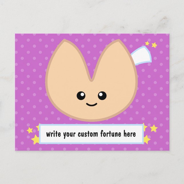 Carte Postale Fortune Cookie Fortune - personnalisable ! (Devant)