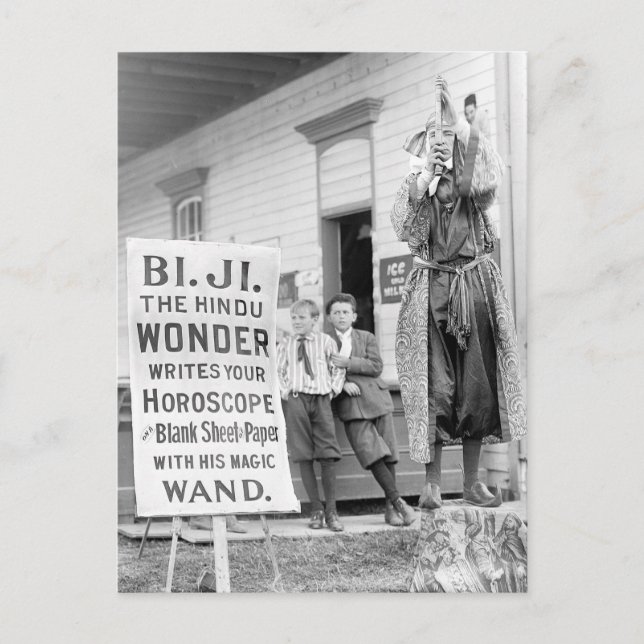 Carte Postale Fortune Teller au County Fair, 1910 (Devant)