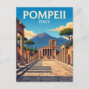 Carte Postale Forum de Pompéi Italie
