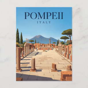 Carte Postale Forum de Pompéi Italie