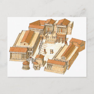 Carte Postale Forum impérial. Rome. Vue aérienne