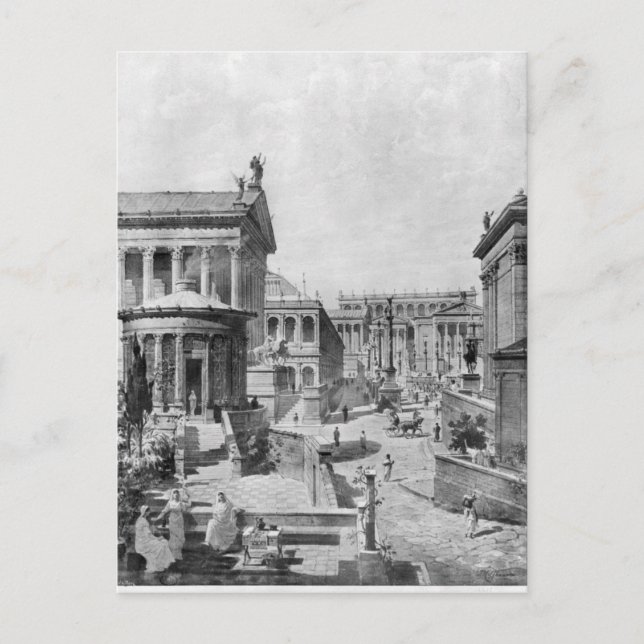 Carte Postale Forum romain de l'Antiquité, 1914 (Devant)