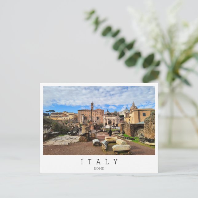 Carte Postale Forum romain, Rome, Italie (Debout devant)