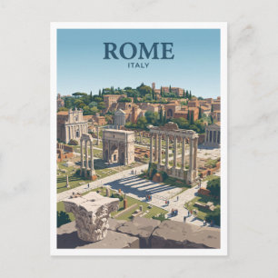 Carte Postale Forum Romain Rome Italie