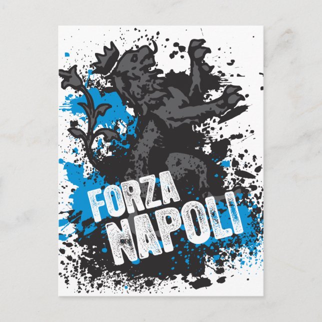 Carte Postale Forza Napoli (Devant)