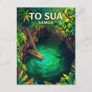 Carte Postale Fosse océanique de To Sua Samoa