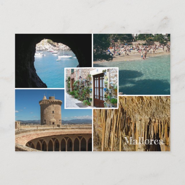 Carte Postale fotomontaje de Mallorca - Majorque (Devant)