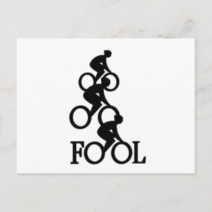 Carte Postale Fou de vélo - Cadeau pour fan de cycliste