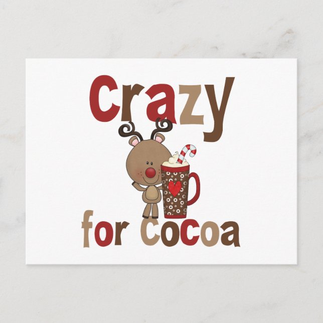 Carte Postale Fou pour le cacao (Devant)
