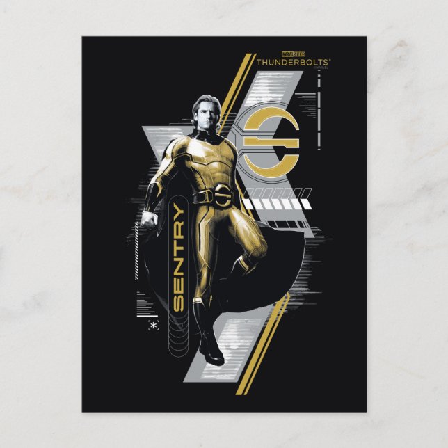 Carte Postale Foudroyants* | Graphisme du personnage de Sentry (Devant)