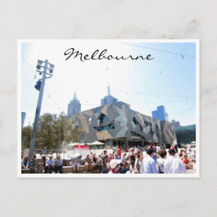 Carte Postale foule de carrés nourris par melbourne