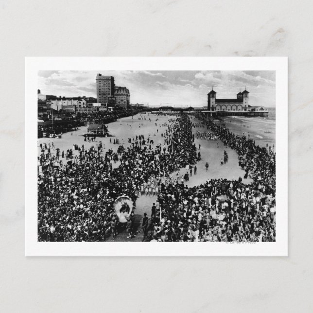 Carte Postale Foules à Atlantic City, NJ Beauty Pagent (Devant)