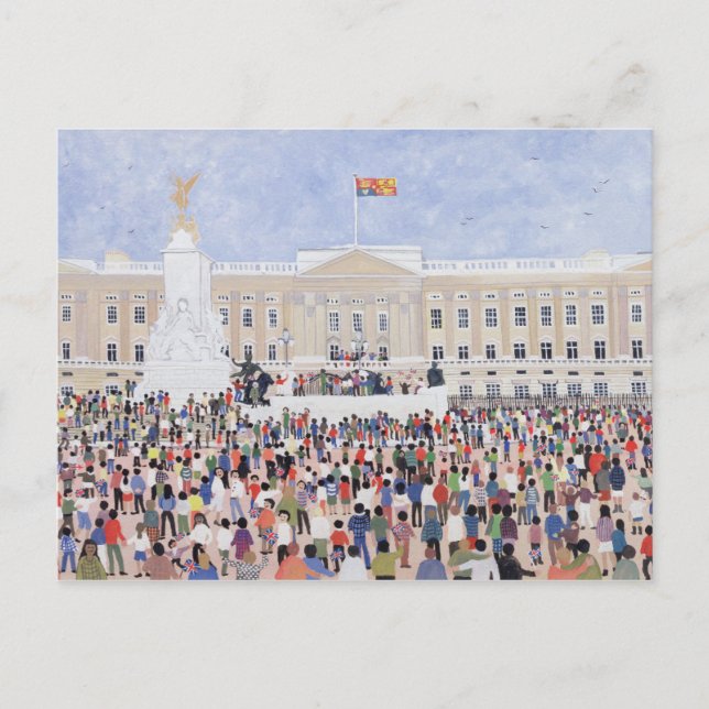 Carte Postale Foules autour du Palais 1995 (Devant)