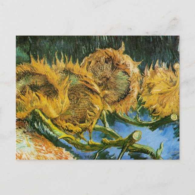 Carte Postale Four Cut Sunflowers par Vincent van Gogh (Devant)