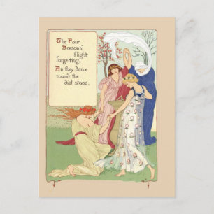 Carte postale Four Seasons vintage