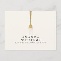 Fourchette en Or Faux Moderne Logo Ivoire pour Tra