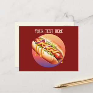 Carte Postale Fournisseurs de hotdog cool ajouter un message