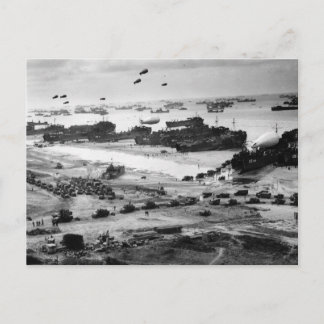 Carte Postale Fournitures de plage de Normandie de la Seconde Gu