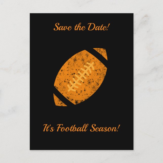 Carte Postale Fournitures de pré-fête de football Black Gold (Devant)