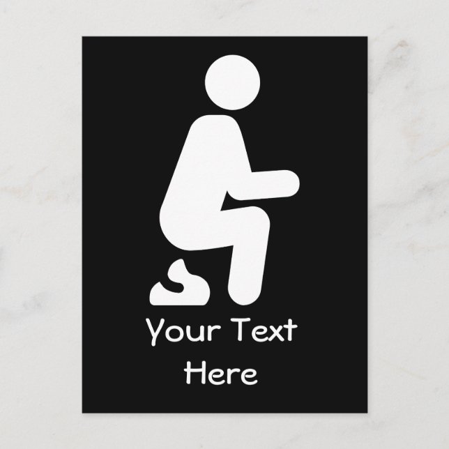 Carte Postale Foutaise de Personnaliser POOP Funny (Devant)