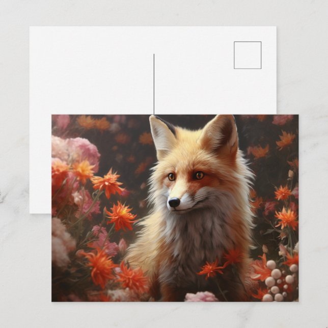 Carte Postale Fox  (Devant / Derrière)