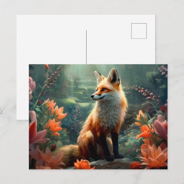 Carte Postale Fox  (Devant / Derrière)