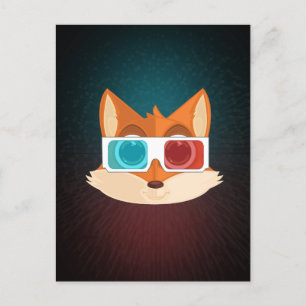 Carte Postale Fox - 3D