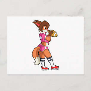 Carte Postale Fox at Football Sports