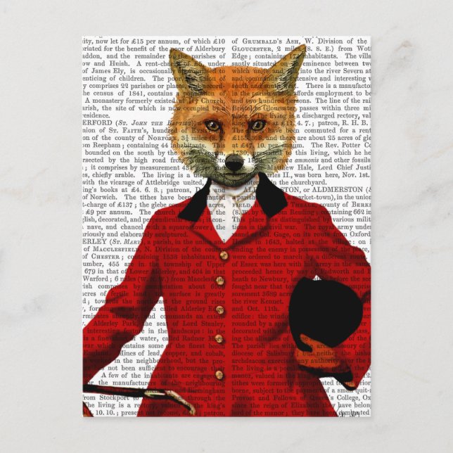 Carte Postale Fox Hunter 2 Portrait (Devant)