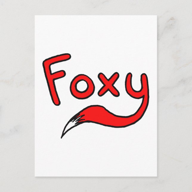 Carte Postale Foxy (Devant)