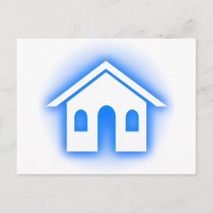 Carte Postale foyer bleu brillant