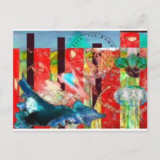 Carte Postale foyer de glace incendie