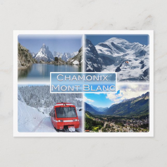 Carte Postale FR Chamonix - Mont Blanc - Lac Blanc des Aiguilles (Devant)