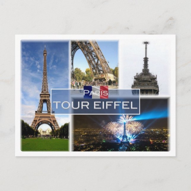 Carte Postale FR France - La Tour Eiffel Paris - (Devant)