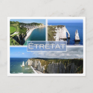 Carte Postale FR France - Normandie - Etretat - Les falaises -