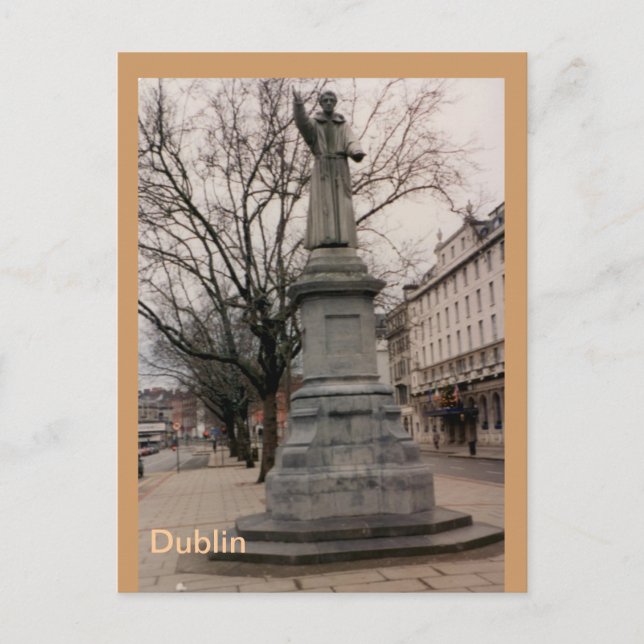 Carte Postale Fr. Theobold Mathew Monument, Dublin, Irlande (Devant)