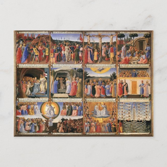Carte Postale Fra Angelico - Scènes de la vie du Christ (Devant)