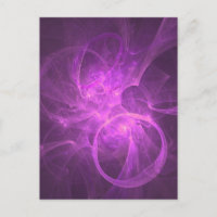 Fractale Abstraite rose et violet avec cercles