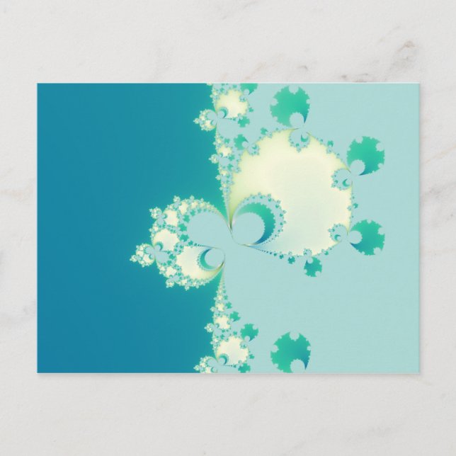 Carte Postale Fractale des champignons (Devant)