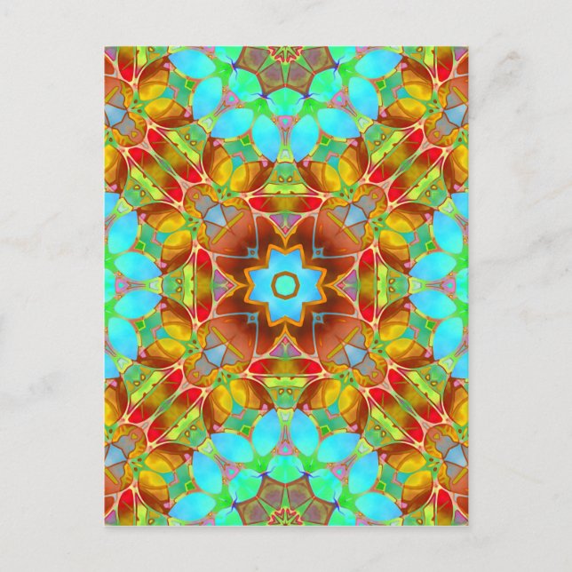 Carte postale Fractale florale G410 (Devant)