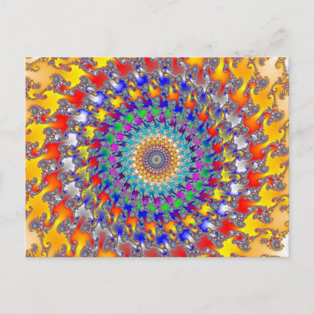 Carte postale Fractale Rag Rug (Devant)