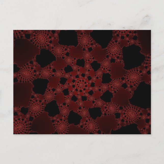 Carte Postale Fractale Spiderweb (Devant)
