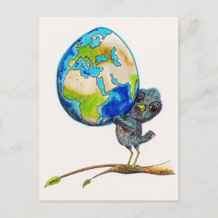 Carte Postale Fragile, Poignée Avec Soin