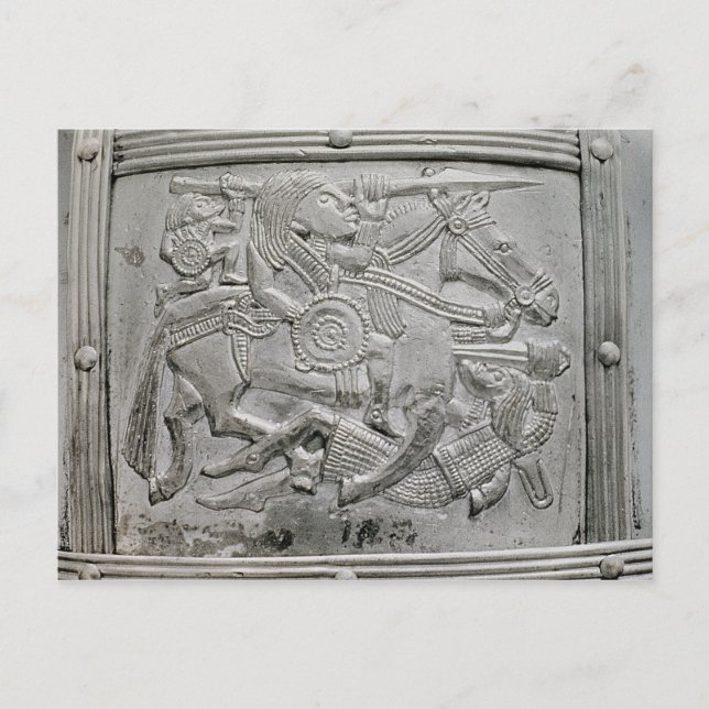 Carte Postale Fragment de casque, de Sutton Hoo Treasure (Devant)