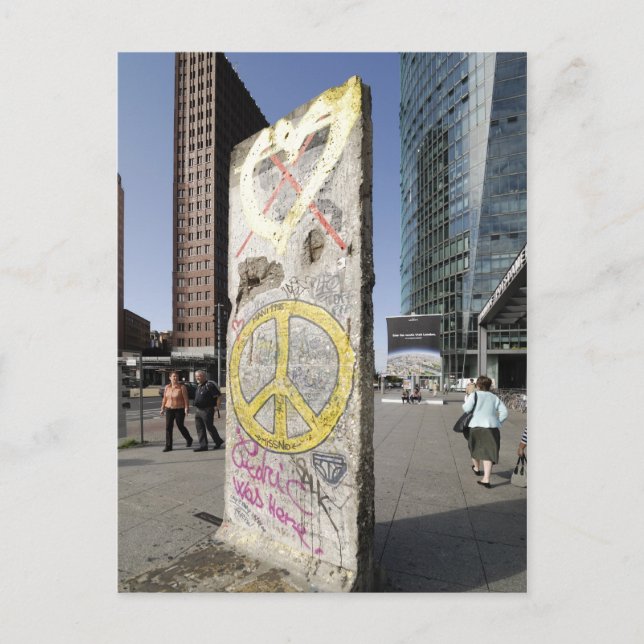 Carte Postale Fragment du mur de Berlin (Devant)