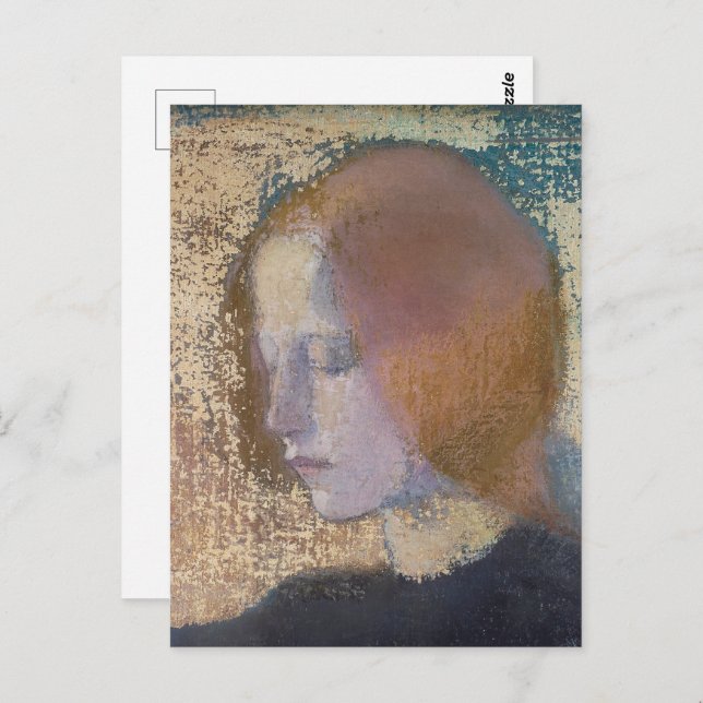Carte Postale Fragment par Helene Schjerfbeck (Devant / Derrière)