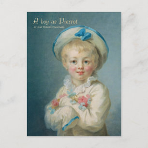 Carte Postale Fragonard Un garçon en tant que Pierrot CC1070 Por