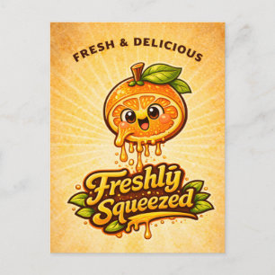 Carte Postale Fraîchement Pressé - Ambiance Fruitée - Amateurs d