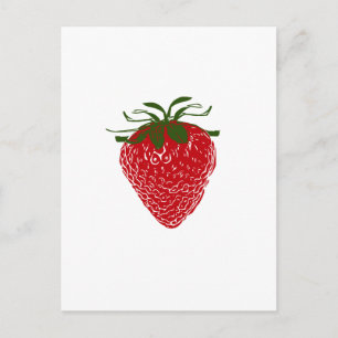 Carte Postale Fraise :