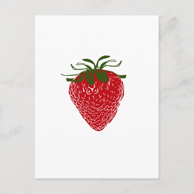 Carte Postale Fraise : (Devant)